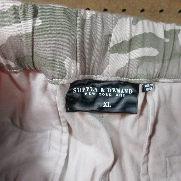 Supply n Demand mens green an tan camo cargo ankle pants XLx32 EUC - Picture 5 of 7